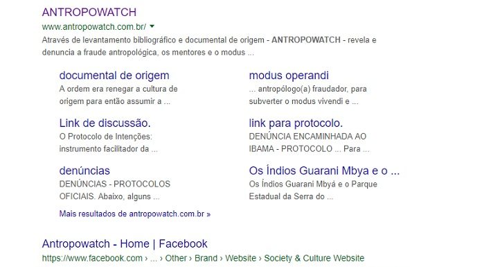 Liminar pedida pelo MPF determinou que Walter Alberto Sá Bensousan retire em 24 horas do meio eletrônico o site denominado "Antropowatch" - Imagem: Reprodução