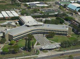 Udesc compra imóvel da Oi no itacorubi - foto aérea do prédio