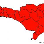 matriz de risco à covid em sc mostra todas as reigões do estado em vermelho