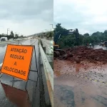 Chuvas provocam interdições de estradas em SC