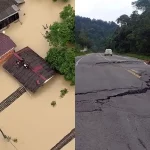 Pessoas resgatadas em Rio do Sul; BR-470 danificada