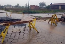 Chuva afeta municípios no sul de SC, como Balneário Gaivota